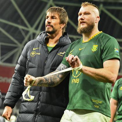Ireland v South Africa Quilter Nations Series Eben Etzebeth and RG Snyman of South Africa after the Quilter Nations Series match at the Aviva Stadium, Dublin UK Newspapers OUT Copyright: xJohnxCrothersx FIL-22533-0140
