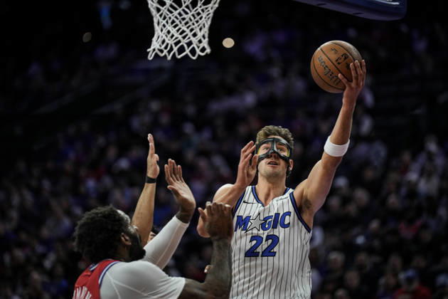 Philadelphia 76ers v Orlando Magic PHILADELPHIA, UNITED STATES - NOVEMBER 25: Franz Wagner of Orlando Magic in action during the 2025-26 Emirates NBA, Basketball Herren, USA Cup game between the Orlando Magic and Philadelphia 76ers at Xfinity Mobile Arena on November 25, 2025 in Philadelphia, United States. Wolfgang Schwan Anadolu Philadelphia United States. Editorial use only. Please get in touch for any other usage.  Copyright: x2025xAnadoluxWolfgangxSchwanx
