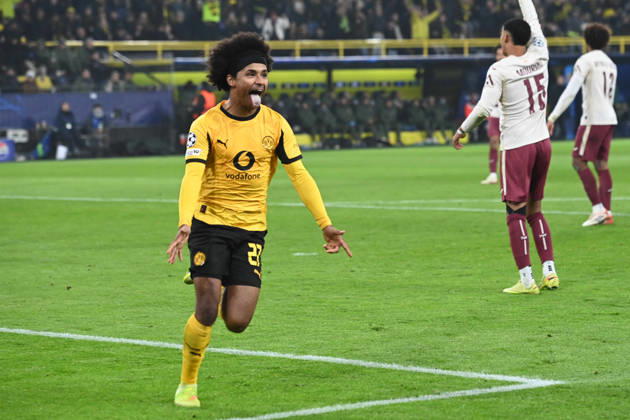 Football UEFA Champions League group stage 5 matchday, matchday5, Borussia Dortmund DO FC Villarreal 4 0 on 25 11 2025 in Dortmund Germany UEFA regulations prohibit any use of photographs as image sequences and or quasi video Â