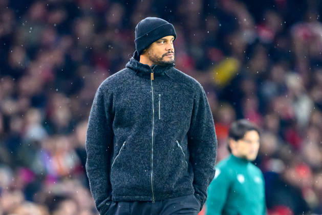 Arsenal v Bayern Munich Champions League 26 11 2025. Bayern Munich manager Vincent Kompany (m) during the Champions League match between Arsenal and Bayern Munich at the Emirates Stadium, London, England on 26 November 2025. London Emirates Stadium Greater London England Editorial use only , Copyright: xSimonxTraylenx PSI-23273-0035