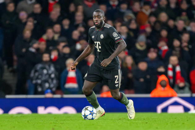 Arsenal v Bayern Munich Champions League 26 11 2025. Bayern Munich defender Dayot Upamecano (2) during the Champions League match between Arsenal and Bayern Munich at the Emirates Stadium, London, England on 26 November 2025. London Emirates Stadium Greater London England Editorial use only , Copyright: xSimonxTraylenx PSI-23273-0069