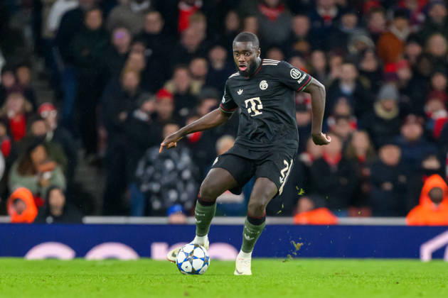 Arsenal v Bayern Munich Champions League 26 11 2025. Bayern Munich defender Dayot Upamecano (2) during the Champions League match between Arsenal and Bayern Munich at the Emirates Stadium, London, England on 26 November 2025. London Emirates Stadium Greater London England Editorial use only , Copyright: xSimonxTraylenx PSI-23273-0070