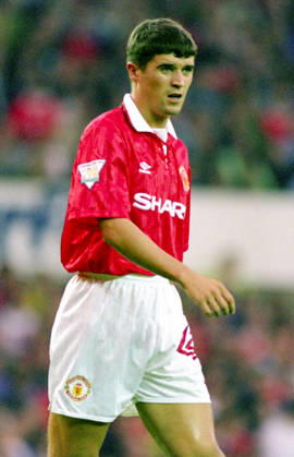 930818 Football, Premier League 1993 1994, Manchester United Sheffield United Roy Keane of Manchester United Photo BILDBYRAN D165 01 D165 01 scanx football soccer Premier League Manchester United Sheffield United england season 1993 1994 1993 94 1993 94 1993 august 18 bbeng dia single action Copyright: BILDBYRAN BB930818BB060
