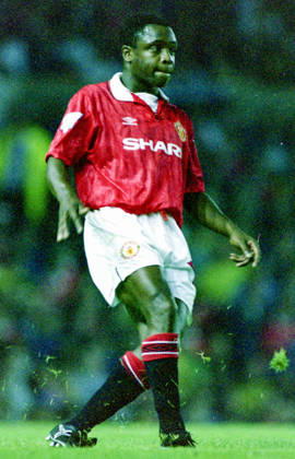 930818 Football, Premier League 1993 1994, Manchester United Sheffield United Manchester Uniteds Paul Parker Photo BILDBYRAN D165 01 D165 01 scanx football soccer Premier League Manchester United Sheffield United england season 1993 1994 1993 94 1993 94 1993 94 1993 august 18 portrait bbeng dia Copyright: BILDBYRAN BB930818BB068