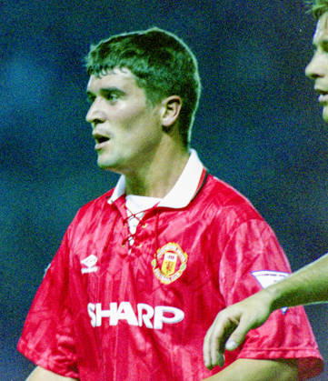 930818 Football, Premier League 1993 1994, Manchester United Sheffield United Roy Keane of Manchester United Photo BILDBYRAN D165 01 D165 01 scanx football soccer Premier League Manchester United Sheffield United england season 1993 1994 1993 94 1993 94 1993 94 1993 august 18 bbeng dia Copyright: BILDBYRAN BB930818BB069