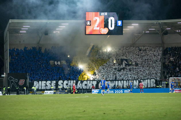 Regionalliga Nordost FC Rot Weiß Erfurt vs FC Carl Zeiss Jena Erfurt 28 11 2025 FC Carl Zeiss Jena Fans Regionalliga Nordost FC Rot Weiß Erfurt vs FC Carl Zeiss Jena Steigerwaldstadion Erfurt 28 11 2025 Copyright: xBEAUTIFULxSPORTS Duehringx