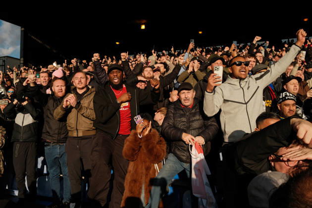 Crystal Palace gegen Manchester United 30. November 2025, London Premier League Fußball Crystal Palace gegen Manchester United Fans von Manchester United Foto Jacques Feeney Abseits London UK  Copyright: xJacquesxFeeneyx xOffsidexOffside