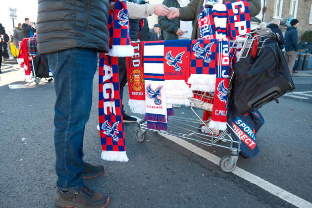 Crystal Palace gegen Manchester United 30. November 2025, London Premier League Fußball Crystal Palace gegen Manchester United Verkäufer Foto Jacques Feeney Abseits London UK  Copyright: xJacquesxFeeneyx xOffsidexOffside