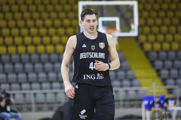 FIBA World Cup Qualifiers : Cyprus vs Germany DAVID KRAMER of Germany is seen during the game. Cyprus plays vs Germany for the Group E of the FIBA Basketball World Cup European Qualifiers, at Spyros Kyprianou Arena, Limassol, Cyprus, on Dec. 1, 2025. Limassol Cyprus Copyright: xKOSTASxPIKOULASx