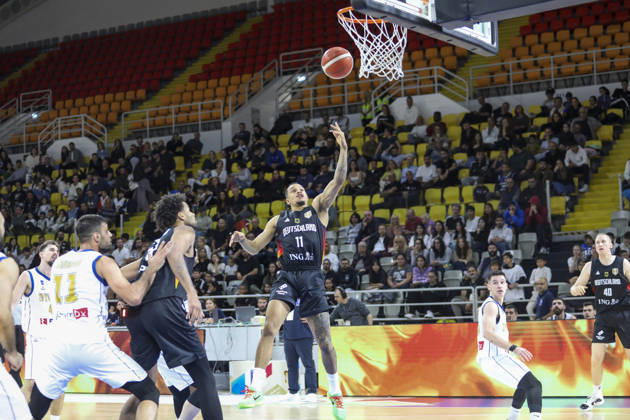 FIBA World Cup Qualifiers : Cyprus vs Germany NELSON WEIDEMANN of Germany scores. Cyprus plays vs Germany for the Group E of the FIBA Basketball World Cup European Qualifiers, at Spyros Kyprianou Arena, Limassol, Cyprus, on Dec. 1, 2025. Limassol Cyprus Copyright: xKOSTASxPIKOULASx
