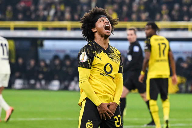 02 12 2025, Football, DFB Cup, Round of 16, Borussia Dortmund Bayer Leverkusen, Karim Adeyemi Borussia Dortmund xRHR PHOTO TKx Copyright: RHR-FOTOx RHR-FOTO TK