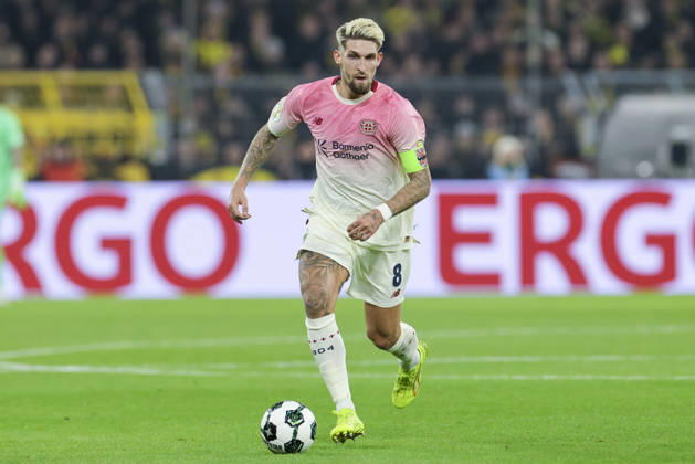 Robert Andrich Bayer 04 Leverkusen controls the ball, DFB Pokal, Borussia Dortmund v Bayer 04 Leverkusen, Signal Iduna Park, December 2, 2025 in Dortmund, Germany Photo by Marco Steinbrenner DeFodi Images Robert Andrich Bayer 04 Leverkusen controls the ball, DFB Pokal, Borussia Dortmund v Bayer 04 Leverkusen, Signal Iduna Park, December 2, 2025 in Dortmund, Germany Photo by Marco Steinbrenner DeFodi Images DFB DFL REGULATIONS PROHIBIT ANY USE OF PHOTOGRAPHS AS IMAGE SEQUENCES AND OR QUASI VIDEO