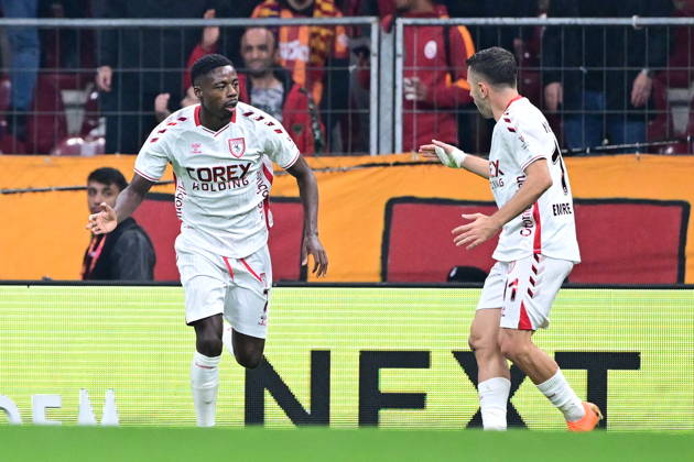 Galatasaray v Samsunspor - Turkish Super Lig ISTANBUL, TURKIYE - DECEMBER 5: Anthony Musaba (7) of Galatasaray celebrates after score a goal during Turkish Super Lig week 15 football match between Galatasaray and Samsunspor at RAMS Park in Istanbul, Turkiye on December 5, 2025. Abdulhamid Hosbas Anadolu Istanbul Turkey. Editorial use only. Please get in touch for any other usage. Copyright: x2025xAnadoluxAbdulhamidxHosbasx