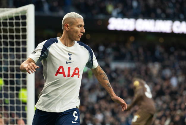 Tottenham Hotspur v Brentford Premier League Richarlison of Tottenham Hotspur celebrates scoring his first goal against Brentford during the Premier League match at Tottenham Hotspur Stadium, London 06 12 2025 UK Newspapers OUT Copyright: xGraemexWilcocksonx FIL-22607-0044