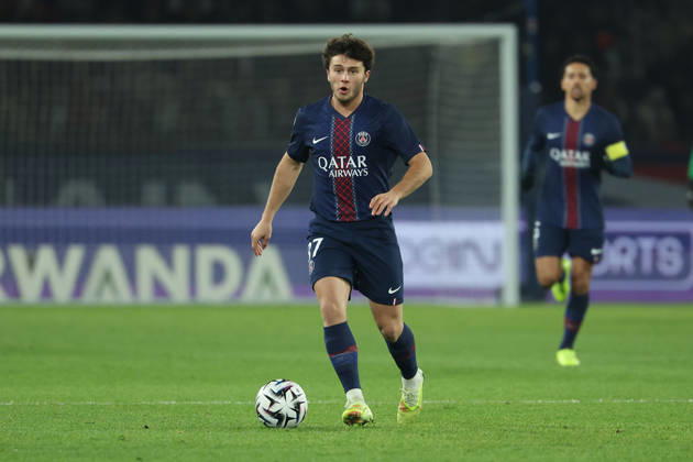 FBL FRA LIGUE1 Paris Saint Germain Stade Rennes Joao Neves Paris Saint Germain during the French L1 football match between Paris Saint Germain PSG an Stade Rennes at Parc des Princes Paris ,France, on December 06, 2025 Copyright: JoaquimxFerreira