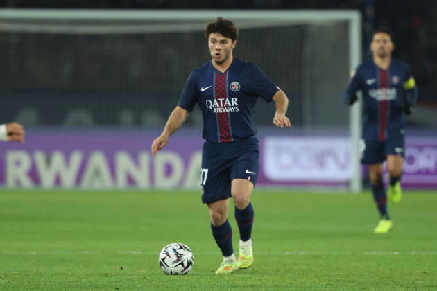 FBL FRA LIGUE1 Paris Saint Germain Stade Rennes Joao Neves Paris Saint Germain during the French L1 football match between Paris Saint Germain PSG an Stade Rennes at Parc des Princes Paris ,France, on December 06, 2025 Copyright: JoaquimxFerreira