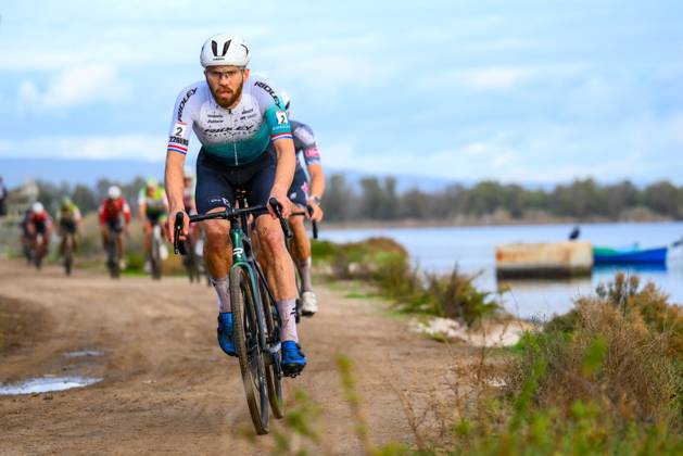 Dutch Joris Nieuwenhuis pictured in action during the men s elite race of the Cyclocross World Cup, in Terralba, Sardinia, Italy, Sunday 07 December 2025, stage 3 (out of 12) in the World Cup of the 2026-2027 season. DAVIDxPINTENS x147208553x
