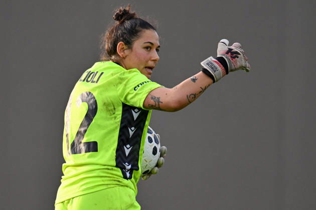 CALCIO - Serie A Femminile - ACF Fiorentina vs Ternana Women Ternana Women s goalkeeper Gloria Ciccioli during ACF Fiorentina vs Ternana Women, Italian football Serie A Women match in Bagno a Ripoli (FI), Italy, December 07 2025 Bagno a Ripoli (FI) Italy Copyright: xIPAxSport ABACAx