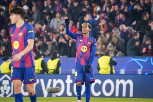 Football UEFA Champions League 2025 26, Matchday 6 FC Barcelona vs Eintracht Frankfurt Camp Nou Barcelona Lamine Yamal FC Barcelona, 10 Barcelona Province of Barcelona Spain Copyright: xJOERANxSTEINSIEKx