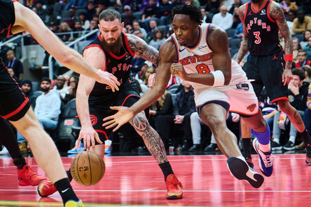 Basketball, NBA, Toronto Raptors - New York Knicks