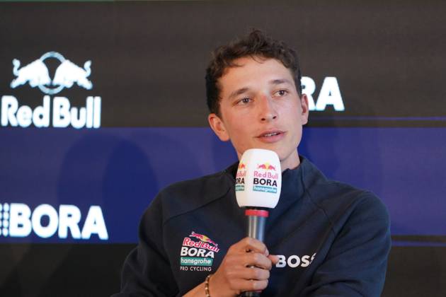 German Florian Lipowitz of Red Bull-BORA-hansgrohe pictured at the media day of the Red Bull-BORA-hansgrohe cycling team in Binissalem, Mallorca, Spain, Wednesday 10 December 2025. JOMAxGARCIAxIxGISBERT  x147938049x