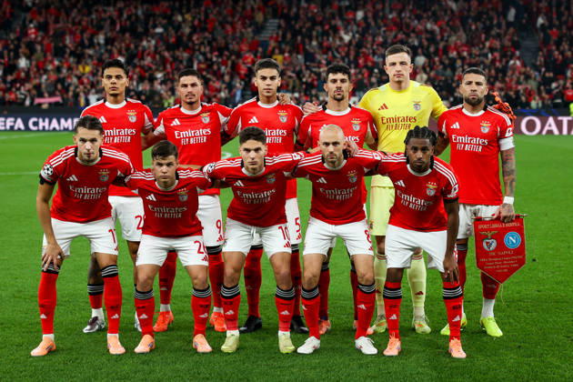 SL Benfica v Napoles FC - UEFA Champions League 2025 2026 Onze inicial do Benfica durante a partida entre SL Benfica v Napoles FC, valida pela fase de Grupos da Uefa Champions League 2025 2026, no Estadio da Luz, Portugal (Foto de Diogo Faria Reis Avant Sports) Lisboa Estadio da Luz Portugal Copyright: xDiogoxFariaxReis AvantxSportsx