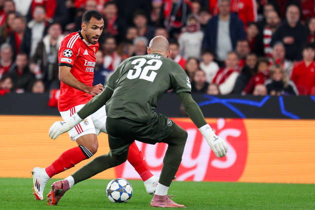 SL Benfica v Napoles FC - UEFA Champions League 2025 2026 Ponta de Lanca grego do Benfica, Vangelis Pavlidis durante a partida entre SL Benfica v Napoles FC, valida pela fase de Grupos da Uefa Champions League 2025 2026, no Estadio da Luz, Portugal (Foto de Diogo Faria Reis Avant Sports) Lisboa Estadio da Luz Portugal Copyright: xDiogoxFariaxReis AvantxSportsx