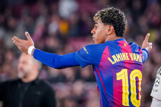 Football UEFA Champions League 2025 26, Matchday 6 FC Barcelona vs Eintracht Frankfurt Camp Nou Barcelona Lamine Yamal FC Barcelona, 10 Copyright: xJOERANxSTEINSIEKx