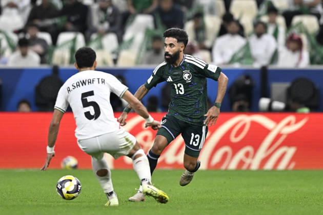 Palestine v Saudi Arabia - 2025 FIFA Arab Cup LUSAIL, QATAR - DECEMBER 11: Nawaf Boushal of Saudi Arabia in action during their 2025 FIFA Arab Cup quarterfinal match between Palestine and Saudi Arabia at Lusail Stadium in Lusail, Qatar on December 11, 2025. Stringer Anadolu Lusail Qatar. Editorial use only. Please get in touch for any other usage. Copyright: x2025xAnadoluxStringerx