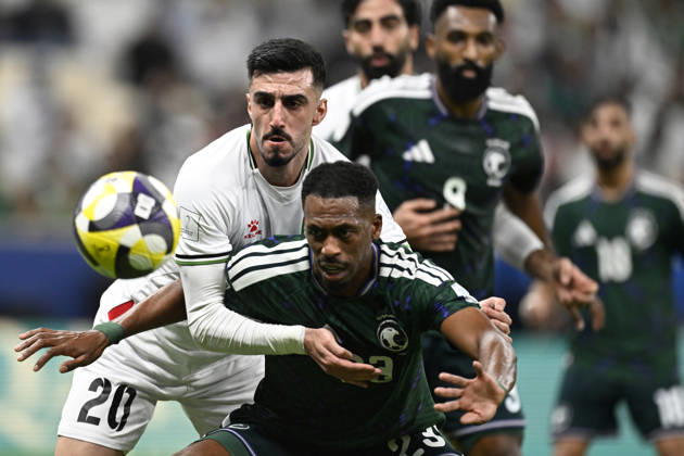 Palestine v Saudi Arabia - 2025 FIFA Arab Cup LUSAIL, QATAR - DECEMBER 11: Ameed Mahajna of Palestine in action during their 2025 FIFA Arab Cup quarterfinal match between Palestine and Saudi Arabia at Lusail Stadium in Lusail, Qatar on December 11, 2025. Stringer Anadolu Lusail Qatar. Editorial use only. Please get in touch for any other usage.  Copyright: x2025xAnadoluxStringerx
