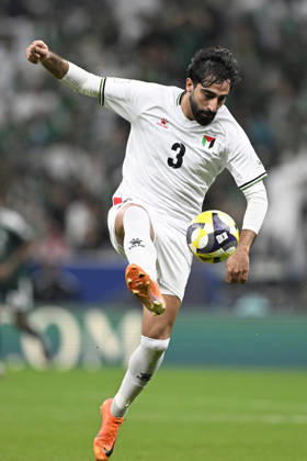 Palestine v Saudi Arabia - 2025 FIFA Arab Cup LUSAIL, QATAR - DECEMBER 11: Mohammed Saleh of Palestine in action during their 2025 FIFA Arab Cup quarterfinal match between Palestine and Saudi Arabia at Lusail Stadium in Lusail, Qatar on December 11, 2025. Stringer Anadolu Lusail Qatar. Editorial use only. Please get in touch for any other usage.  Copyright: x2025xAnadoluxStringerx
