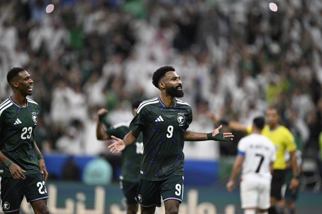 Palestine v Saudi Arabia - 2025 FIFA Arab Cup LUSAIL, QATAR – DECEMBER 11: Firas el-Bureykan of Saudi Arabia celebrates after score a goal during their 2025 FIFA Arab Cup quarterfinal match between Palestine and Saudi Arabia at Lusail Stadium in Lusail, Qatar on December 11, 2025. Stringer Anadolu Lusail Qatar. Editorial use only. Please get in touch for any other usage.  Copyright: x2025xAnadoluxStringerx