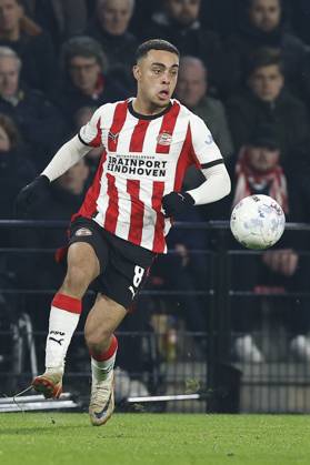 EINDHOVEN , 13-12-2025 , Philips stadium , season 2025 2026 , Dutch Eredivisie football , match between PSV and Heracles Almelo , final score 4-3 , picture shows PSV player Serginio Dest PSV - Heracles x200172044x Copyright: