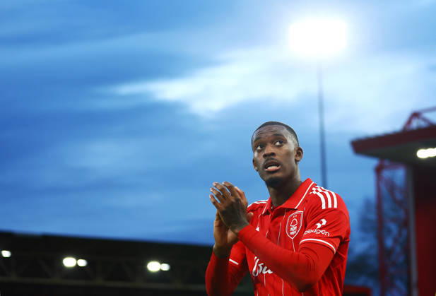 Callum Hudson-Odoi of Nottingham Forest thanks the fans Nottingham Forest v Tottenham Hotspur, Premier League, Football, City Ground, Nottingham, UK - 14 Dec 2025Nottingham City Ground United Kingdom EDITORIAL USE ONLY No use with unauthorised audio, video, data, fixture lists, club league logos or live services. Online in-match use limited to 120 images, no video emulation. No use in betting, games or single club league player publications. Copyright: xMattxWest Shutterstockx 16081575be