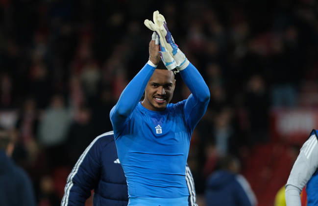 John Victor of Nottingham Forest at full time during the Premier league football match between Nottingham Forest and Tottenham Hotspur at City Ground in Nottingham. Final score; 3-0 Copyright: xPaulxBonser SportsxPressxPhotox Sportspressphoto_SPR73604