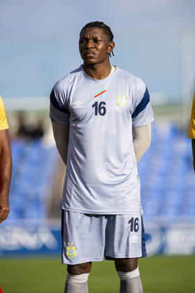 DR CONGO vs ZAMBIA, International Friendly, Länderspiel, Nationalmannschaft match TIMOTHY FAYULU, goalkeeper player for the DR Congo national team, Nationalteam during the match, DR CONGO vs ZAMBIA, international friendly match, AFCON preparation, Pinatar Arena Football Center, San Pedro del Pinatar, Region of Murcia, Spain, December 16, 2025. San Pedro del Pinatar Pinatar Arena Football Center Region de Murcia Spain Copyright: xPascuxMÃ ndezx