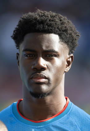 Congo DR v Benin: Group D - Africa Cup Of Nations RABAT, MOROCCO - DECEMBER 23: Nathanael Mbuku of Congo DR prior to the Africa Cup Of Nations Group D match between Congo DR and Benin at on December 23, 2025 in Rabat, Morocco. Rabat Morocco Copyright: xVisionhausx 776422241