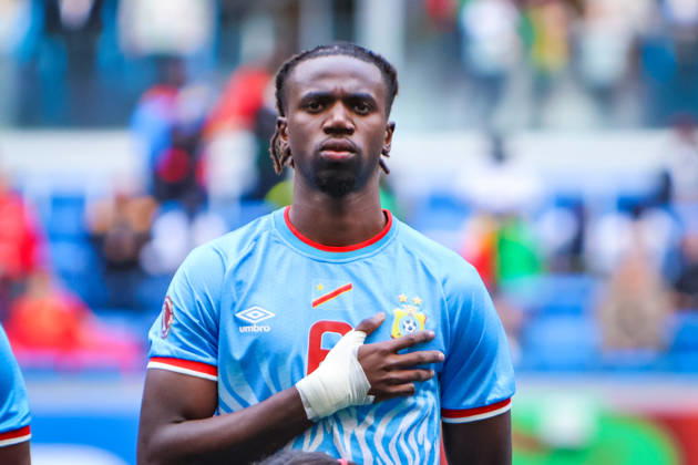 Soccer Africa Cup 2025, Preliminary Round 2 Matchday Senegal vs DR Congo CAF Africa Cup of Nations AFCON , Grand Stade de Tanger Tangier Tangier, Morocco Mukau Ngal ayel Mukau Ngalayel DR Congo, 6 Copyright: xAmiirxAmedjouax