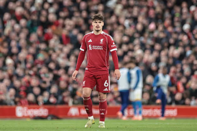 Premier League Liverpool v Wolverhampton Wanderers Milos Kerkez of Liverpool during the Premier League match Liverpool vs Wolverhampton Wanderers at Anfield, Liverpool, United Kingdom, 27th December 2025 (Photo by Mark Cosgrove News Images) Liverpool Anfield Merseyside United Kingdom Copyright: xMarkxCosgrove NewsxImagesx