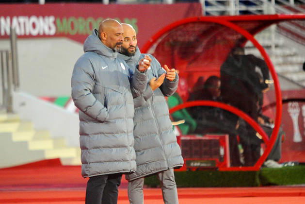 FES, MOROCCO - DECEMBER 30: Coach Eric Chelle of Nigeria during the Africa Cup of Nations (AFCON) match between Uganda and Nigeria on December 30th, 2025 at Complexe Sportif De Stade, Fes, Morocco. Photo by Segun Ogunfeyitimi Copyright: xshengolpixsx