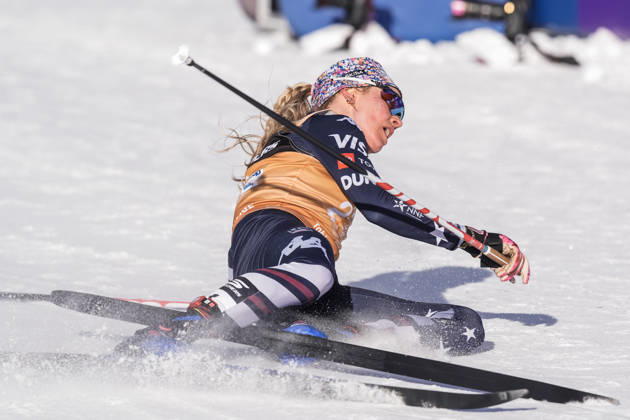 Ski Tour 2025 26 Stage 4 Toblach, Italy 20260101 USA s Jessie Diggins finishes after 20 km pursuit start classic for women in Tour de ski Photo Terje Pedersen NTB Toblach Italy EDITORIAL USE ONLY RESTRICTED USE FOR BETTING COMPANIES Copyright: xTerjexPedersenx xNTBx