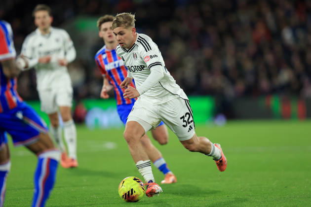 Crystal Palace v Fulham, Premier League Fulham midfielder Emile Smith Rowe (32) during the Premier League match between Crystal Palace and Fulham at Selhurst Park, London, UK on 1 January 2026. London Selhurst Park Greater London UK Editorial use only DataCo restrictions apply See www.football-dataco.com , Copyright: xSimonxRoex PSI-23503-0018