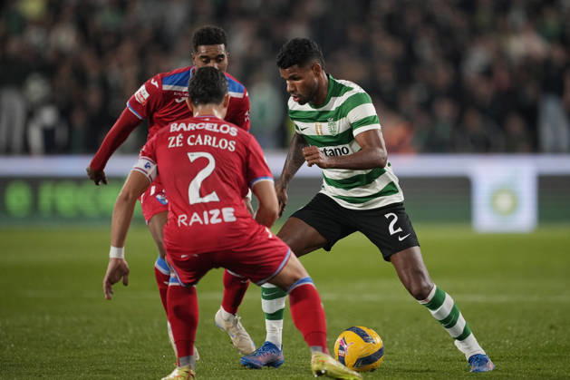 Gil Vicente FC v Sporting CP - Liga Portugal BETCLIC 25 26 - 17 Jornada Matheus Reis do Sporting CP durante partida entre Gil Vicente FC v Sporting CP valida pela Liga Portugal BETCLIC 25 26 - 17 Jornada no Estadio Cidade de Barcelos, Barcelos, Portugal (Foto de Pedro Loureiro Avant Sports) Barcelos Estadio Cidade de Barcelos Portugal Copyright: xPedroxLoureiro AvantxSportsx