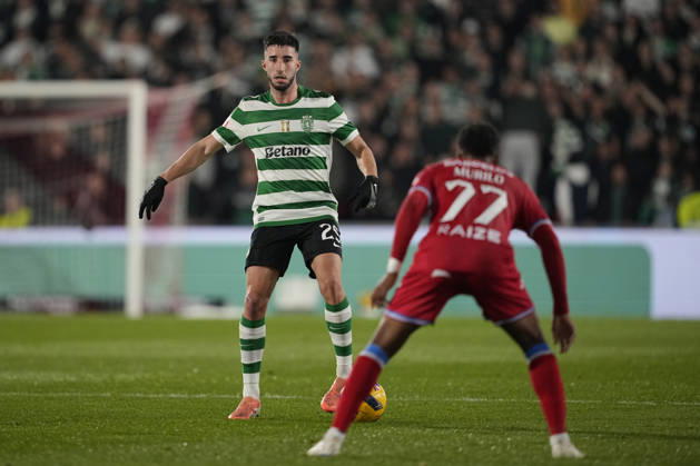 Gil Vicente FC v Sporting CP - Liga Portugal BETCLIC 25 26 - 17 Jornada Goncalo Inacio do Sporting CP durante partida entre Gil Vicente FC v Sporting CP valida pela Liga Portugal BETCLIC 25 26 - 17 Jornada no Estadio Cidade de Barcelos, Barcelos, Portugal (Foto de Pedro Loureiro Avant Sports) Barcelos Estadio Cidade de Barcelos Portugal Copyright: xPedroxLoureiro AvantxSportsx