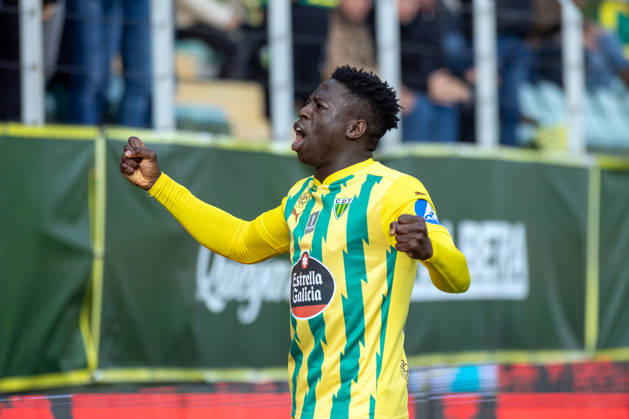 FOOTBALL - Tondela 3 vs Arouca 1, round 17 of portuguese Liga, 2025 26. Joao Cardoso Stadium, in Tondela, Portugal. Saturday, 2026 01 03. Maviram (60) Tondela, scored Tondela first goal. TONDELA VISEU PORTUGAL ESTÁDIO JOÃO CARDOSO Copyright: xGILxPERESx