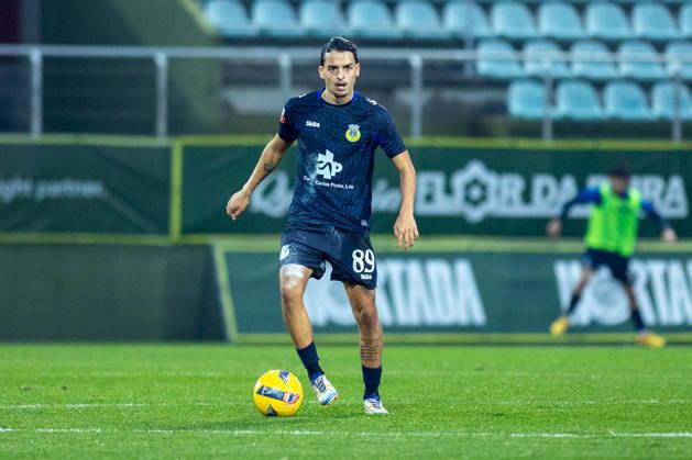 FOOTBALL - Tondela 3 vs Arouca 1, round 17 of portuguese Liga, 2025 26. Joao Cardoso Stadium, in Tondela, Portugal. Saturday, 2026 01 03. Pedro Santos (89) Arouca. TONDELA VISEU PORTUGAL ESTÁDIO JOÃO CARDOSO Copyright: xGILxPERESx