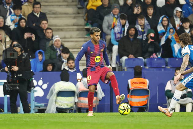 Lamine Yamal (Barcelona), JANUARY 3, 2026 - Football Soccer : Spanish LaLiga EA Sports match between RCD Espanyol de Barcelona - FC Barcelona, Barca at the RCDE Stadium in Barcelona, Spain. Noxthirdxpartyxsales aflo_315039488