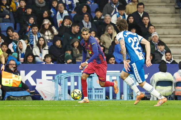 Lamine Yamal (Barcelona), JANUARY 3, 2026 - Football Soccer : Spanish LaLiga EA Sports match between RCD Espanyol de Barcelona - FC Barcelona, Barca at the RCDE Stadium in Barcelona, Spain. Noxthirdxpartyxsales aflo_315039496