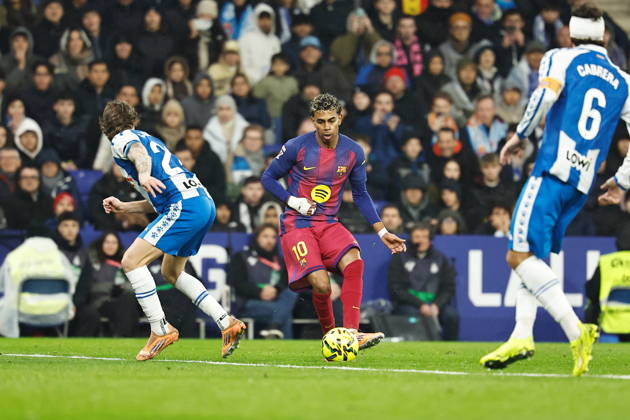 Lamine Yamal (Barcelona), JANUARY 3, 2026 - Football Soccer : Spanish LaLiga EA Sports match between RCD Espanyol de Barcelona - FC Barcelona, Barca at the RCDE Stadium in Barcelona, Spain. Noxthirdxpartyxsales aflo_315039526