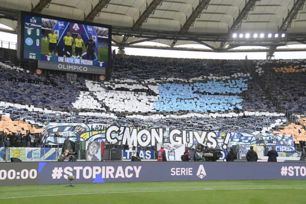 Lazio supporter during the Serie A Enilive soccer match between SS Lazio and SSC Napoli at the Rome s Olympic stadium, Italy - Sunday, January 04, 2026. - Soccer. Copyright: xFabrizioxCorradetti LaPressex